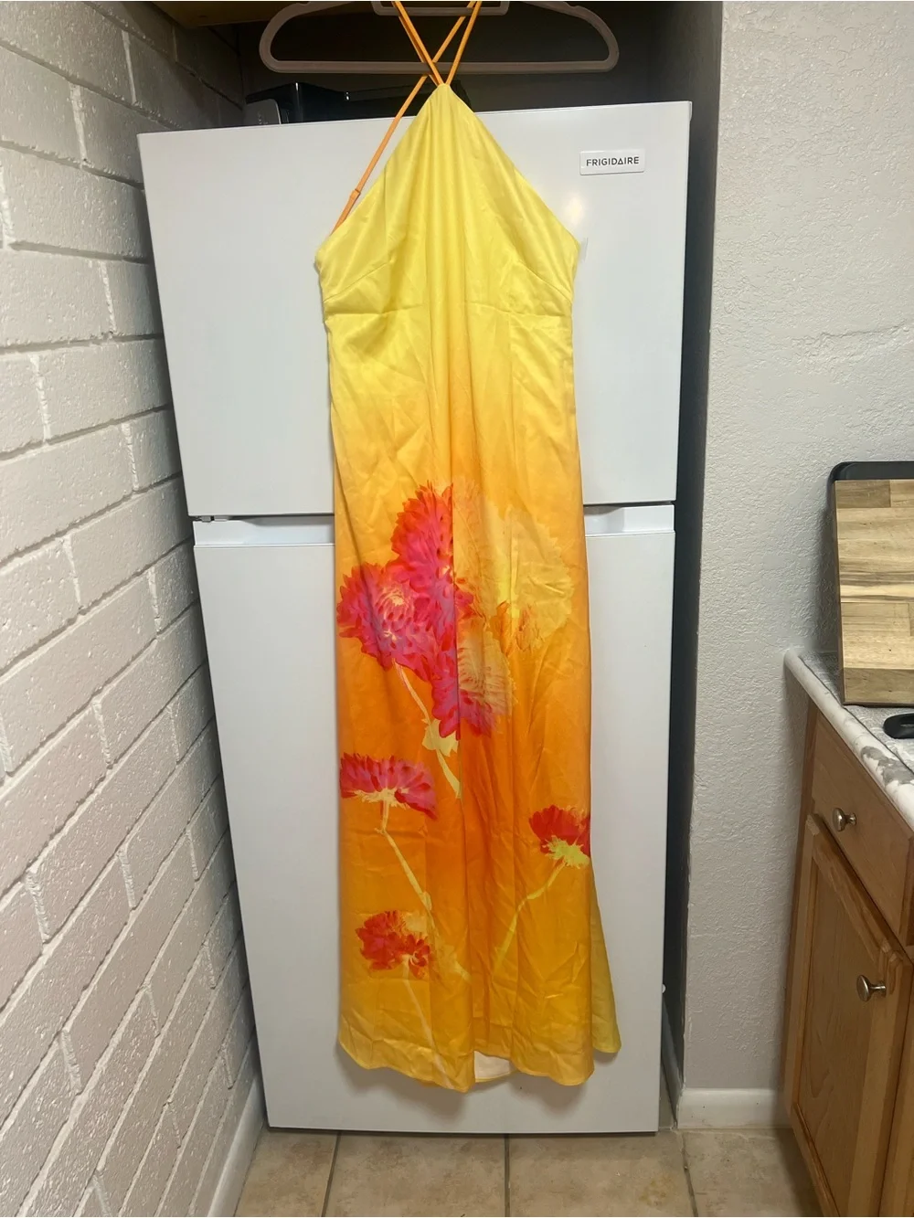 Peppermayo Chloe Maxi Dress - Orange Floral
